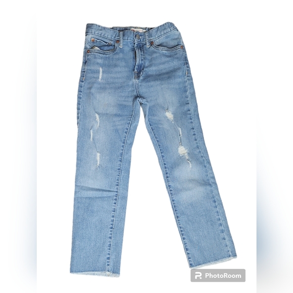Levi's Girls Jeans Sz 12 Reg Ankle Straight - Picture 2 of 4